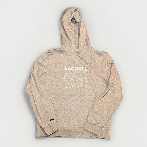 Lacoste Men’s Gray Pullover Hoodie Medium - Picture 1 of 5